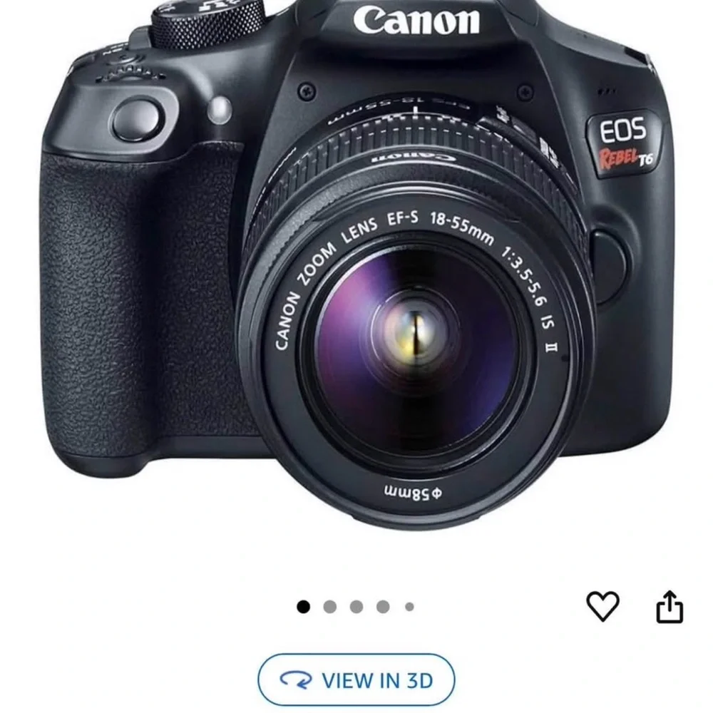 Canon Black EOS Camera with Three Lenses